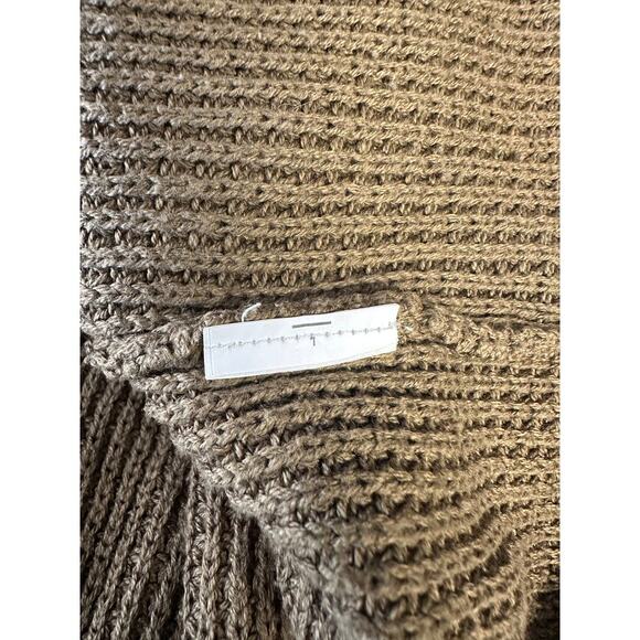 Michael Kors Camel Brown Cowl Neck Chunky Knit Sweater Women’s Large - Picture 9 of 9